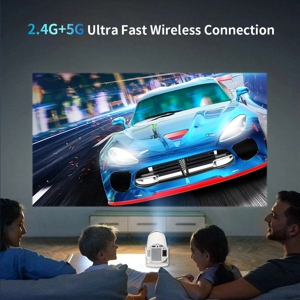 2-in-1 Smart Game Projector  Android 11, 4K UHD, Includes Dual Wireless Controllers
