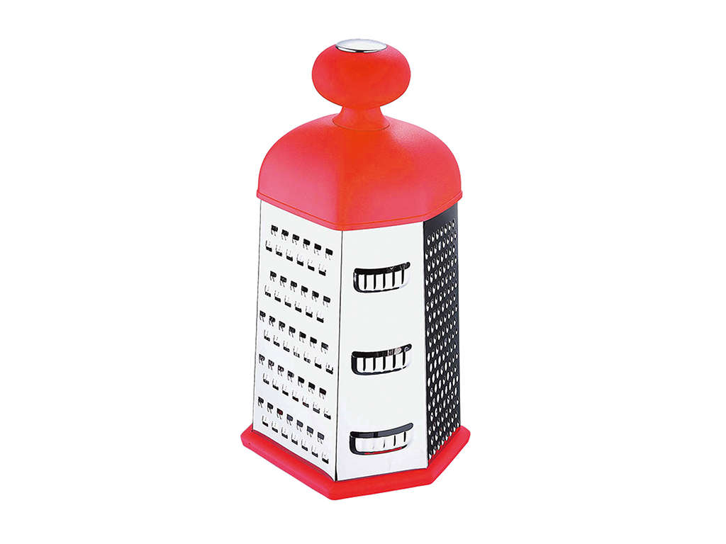 Blaumann 6-Side Stainless Steel Box Grater - Red (SECOND HAND)