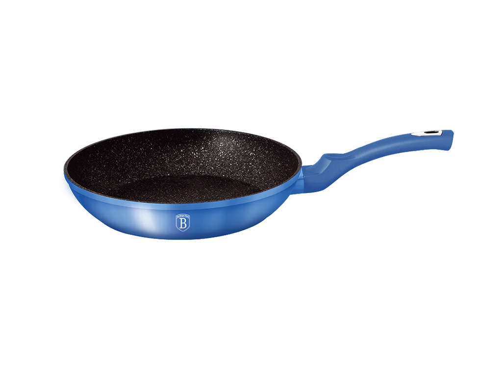 Berlinger Haus 28 cm Royal Blue Edition Marble Coating Fry Pan - Blue (SLIGHTLY DEFORMED/SKEWED)
