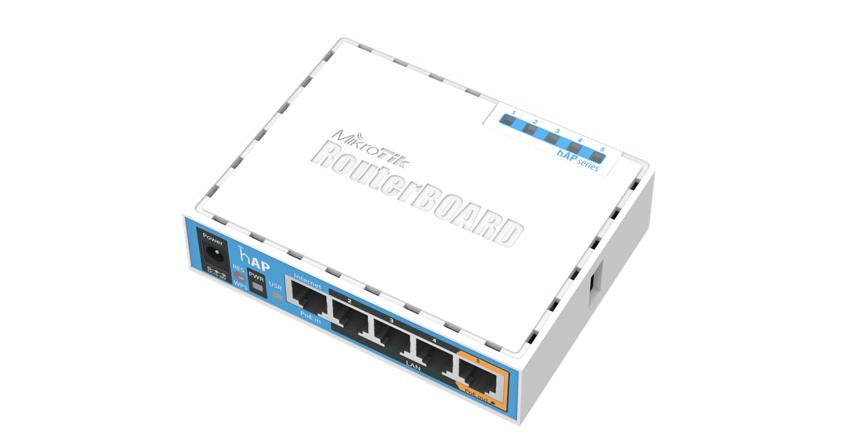 MikroTik hAP - 2.4GHz desktop Wi-Fi Router