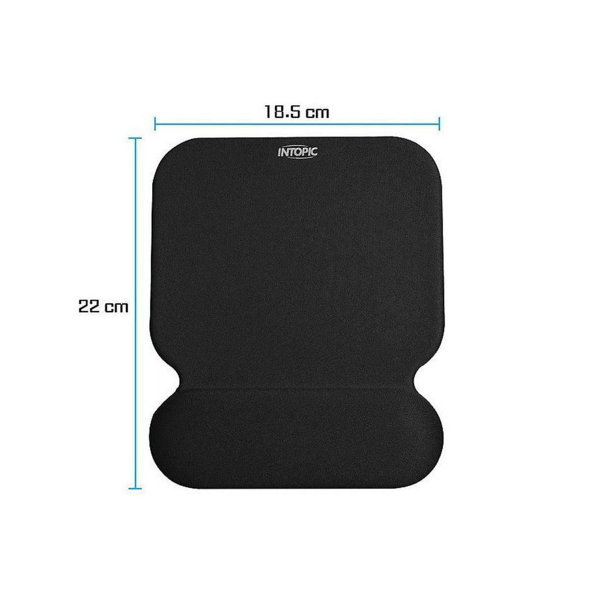 Intopic Bamboo Charcoal Antibacterial Wrist Pad Mouse Pad