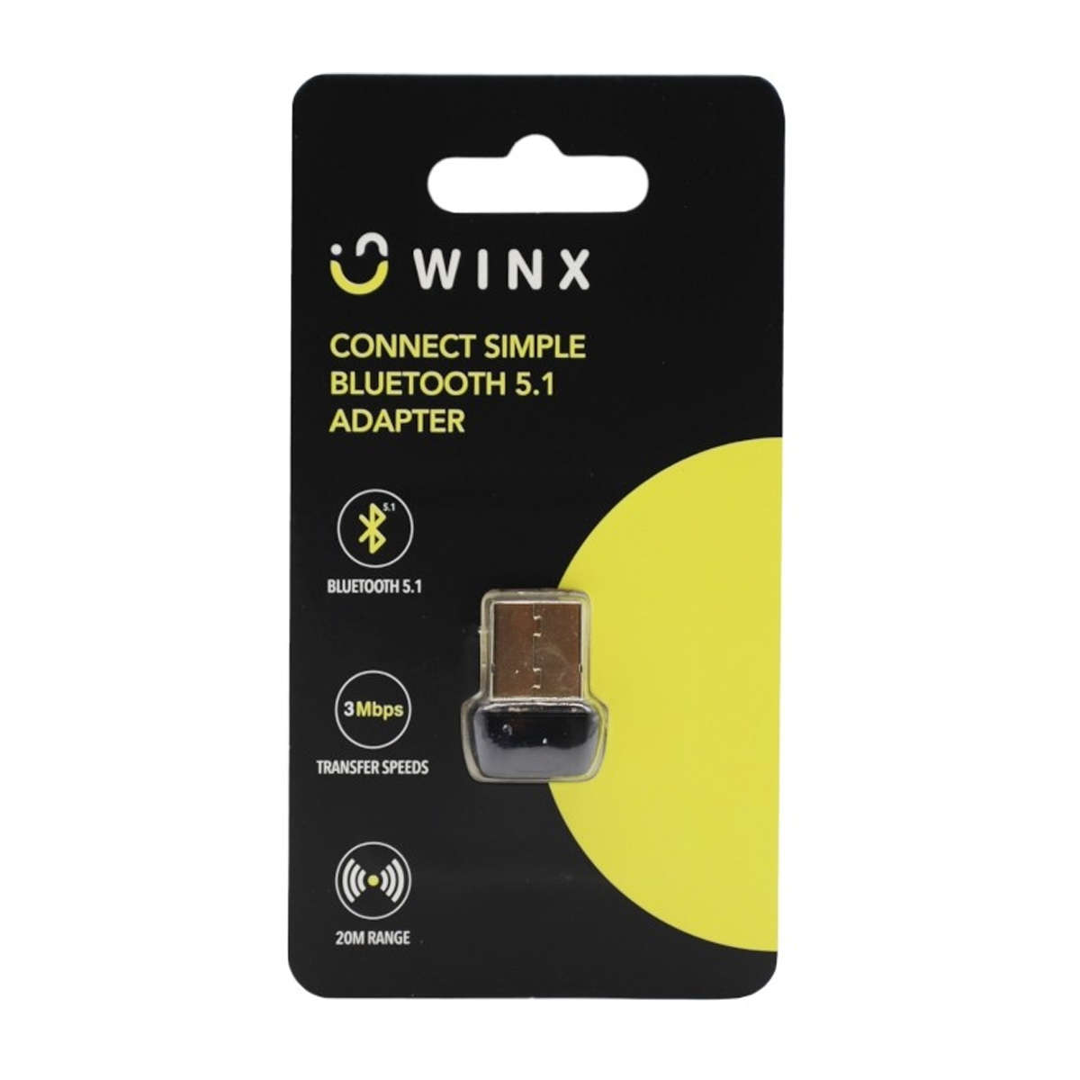 WINX Connect WX-BT101 Simple Bluetooth 5.1 USB Adapter