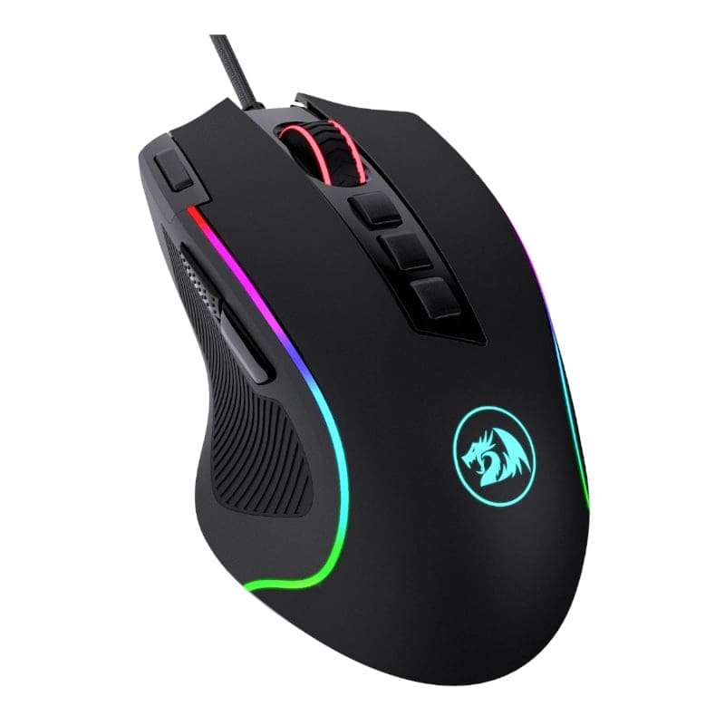 Redragon M612 Predator 4000DPI RGB Ergo Gaming Mouse - Black