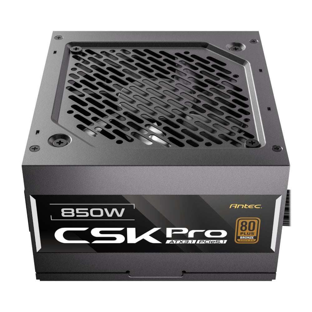 850W Antec CSK Pro PCle5.1 Gen5 80 Plus Bronze Semi-Modular Power Supply