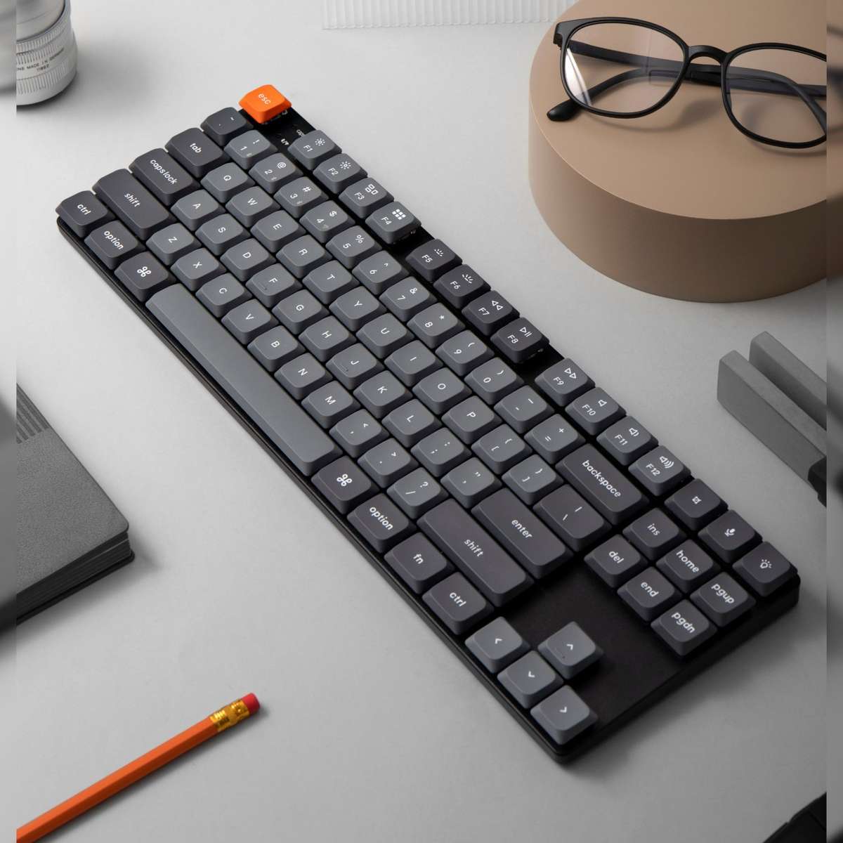 Keychron K1 Max QMK/VIA 80% Wireless Custom Mechanical Keyboard | RED Switches