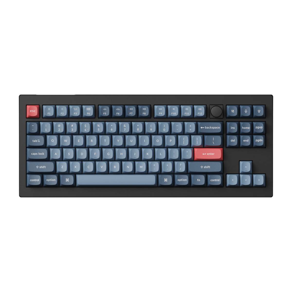 Keychron V3 Max QMK/VIA 80% Wireless Custom Mechanical Keyboard (Banana Switch) – Carbon B...