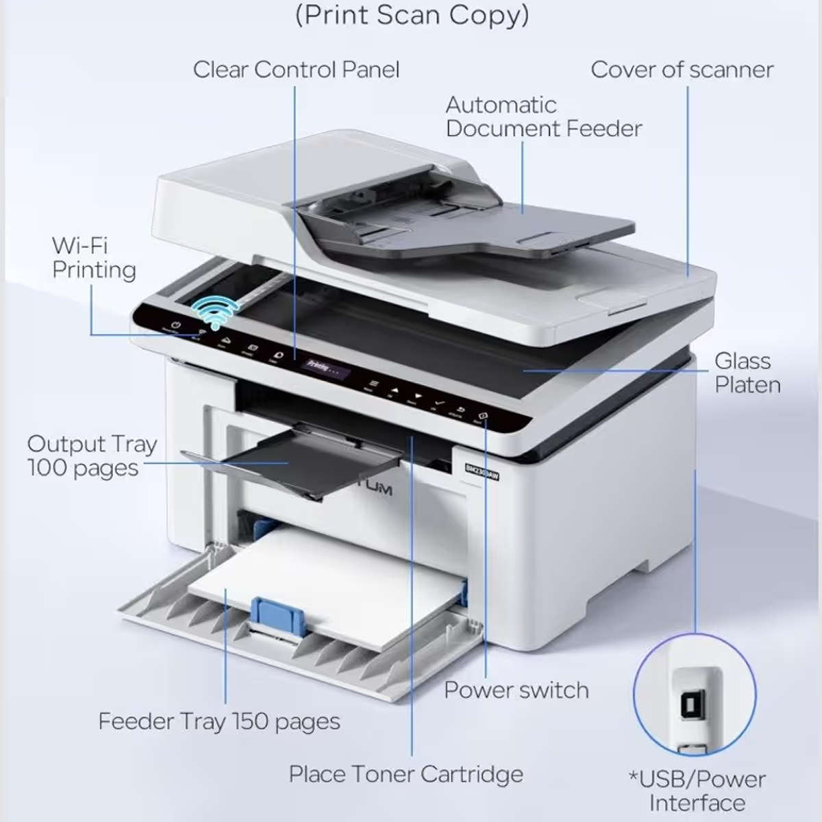 Pantum BM2300AW 3-in-1 Mono Laser Printer