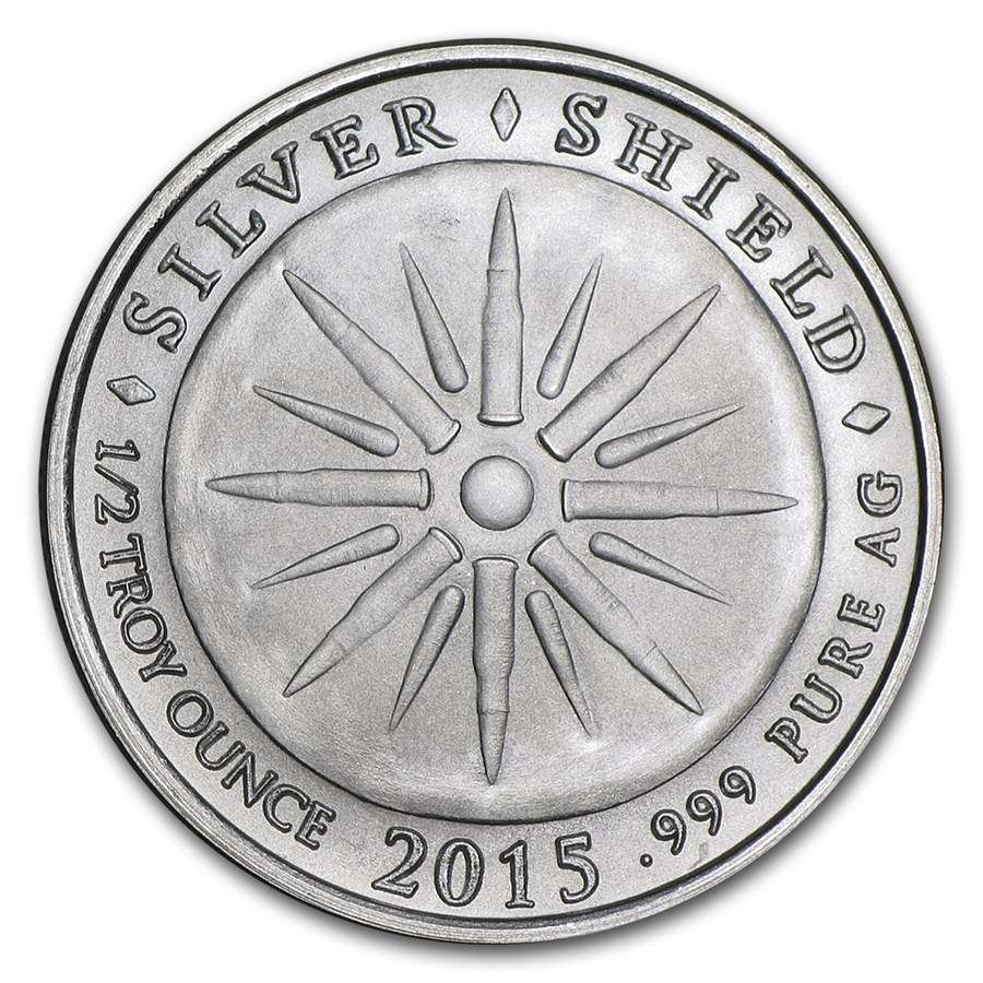 2015 JESUS CRUCIFIXION SILVER SHEKEL (RARE) 1/2 OZ 99.9 BU COIN SILVER SHIELD