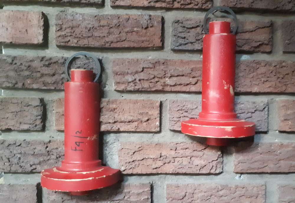 Red hanging bell shapes