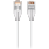 Ubiquiti UACC-Cable-Patch-EL-2M-W Nano-thin patch cable with 2.5 GbE support designed to show Eth...