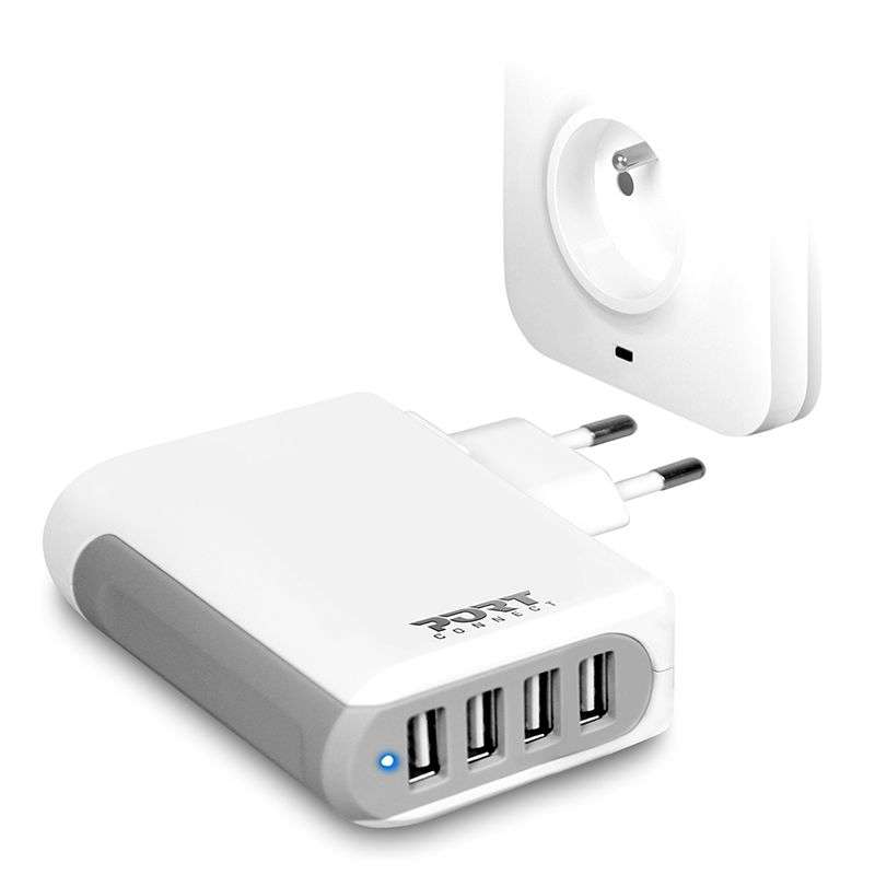 PORT Connect - Wall Charger (4 USB Ports)