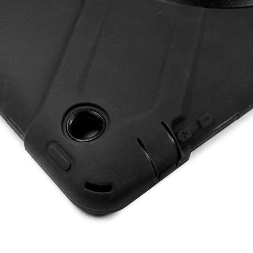 Tuff-Luv Rugged Armour Case with Shoulder Strap and stand for the Apple iPad 2/3 and 4 - Black