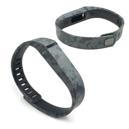 Tuff-Luv Adjustable Strap / Wristband and Clasp for the Fitbit Flex - Large - Camo