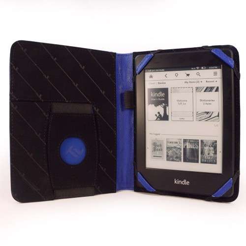 Tuff-Luv - Embrace Case Plus - Blue - Fits Kindle 4,PW and Kobo Touch