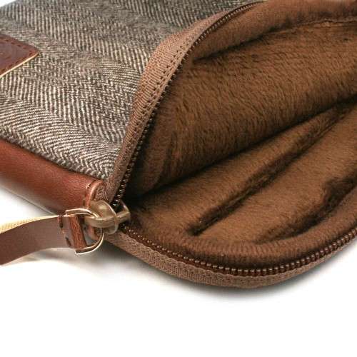Tuff-Luv Herringbone Tweed Travel Case for the Apple USB SuperDrive (Apple USB DVDROM Drive) - Brown