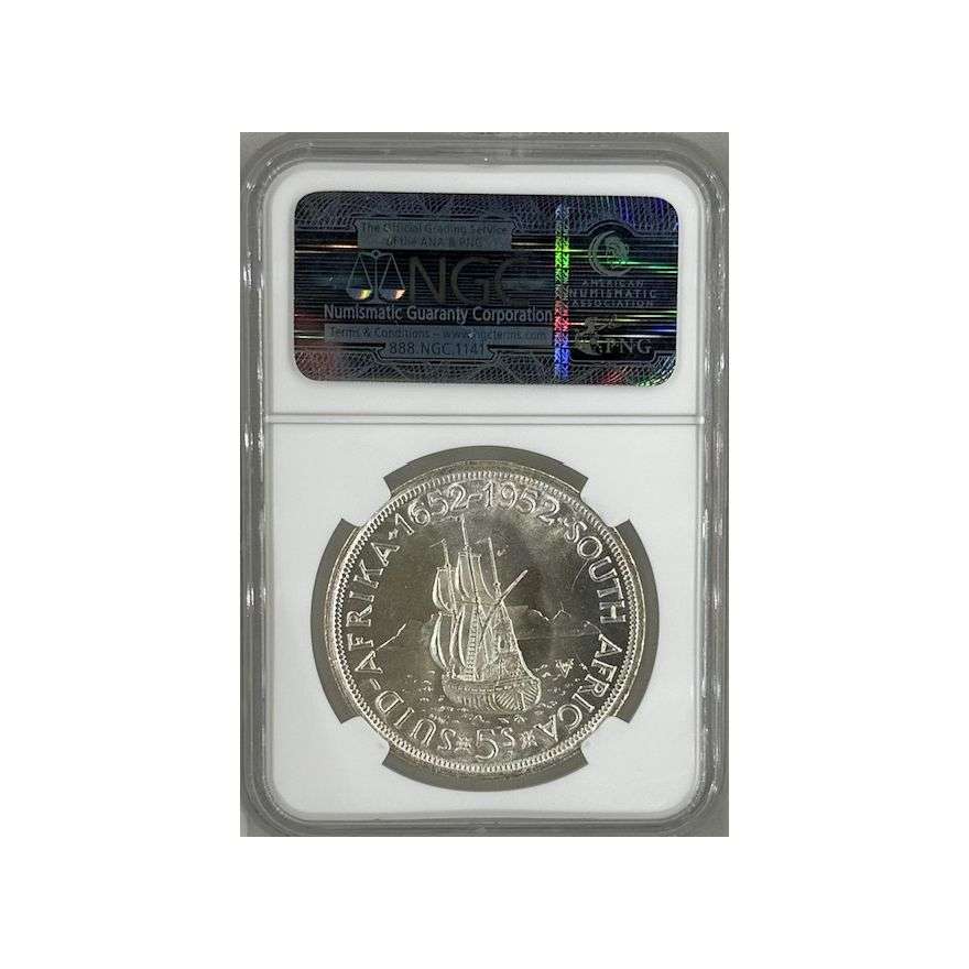1952 South Africa 5 Shillings MS 65 NGC