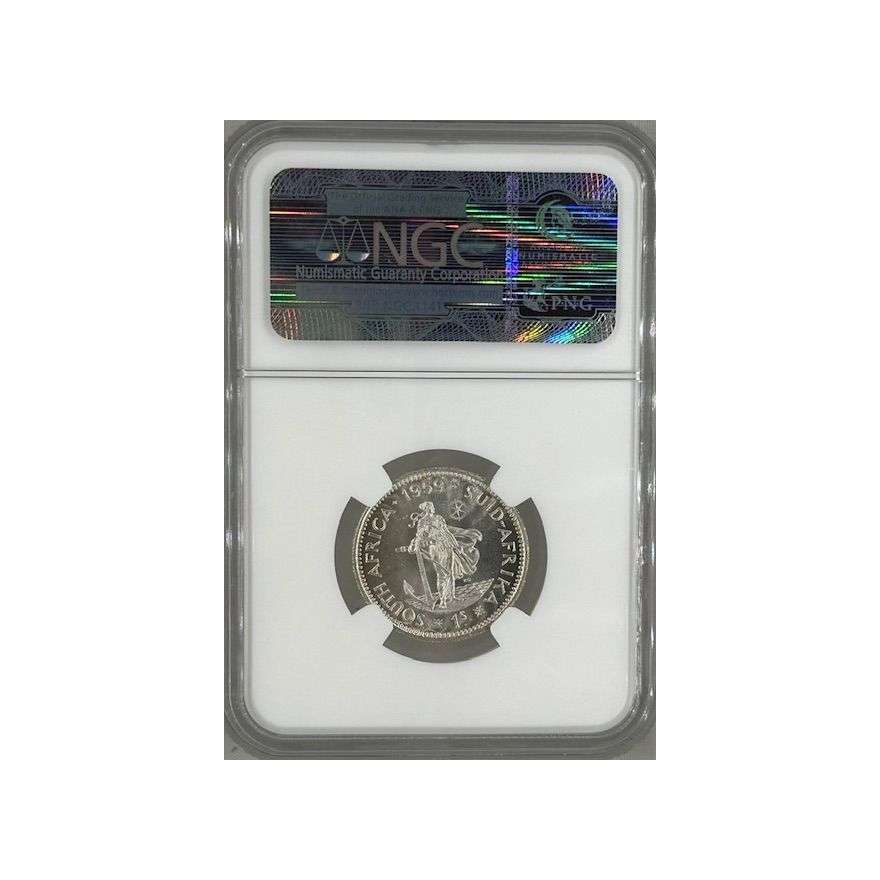 1959 South Africa 1 Shilling MS 63 NGC