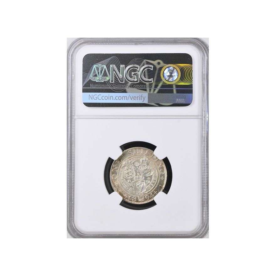 1894 Great Britain 1 Shilling Mint Error MS 63 NGC