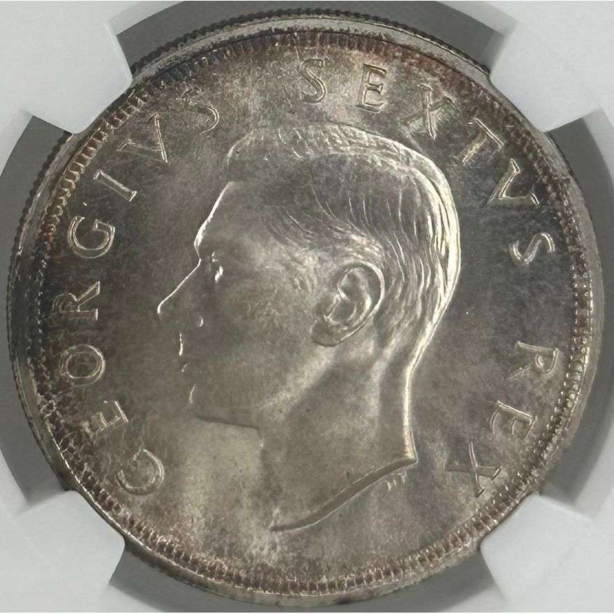 1948 South Africa 5 Shillings PL 67 NGC