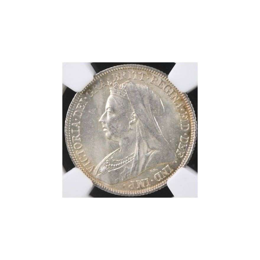 1894 Great Britain 1 Shilling Mint Error MS 63 NGC