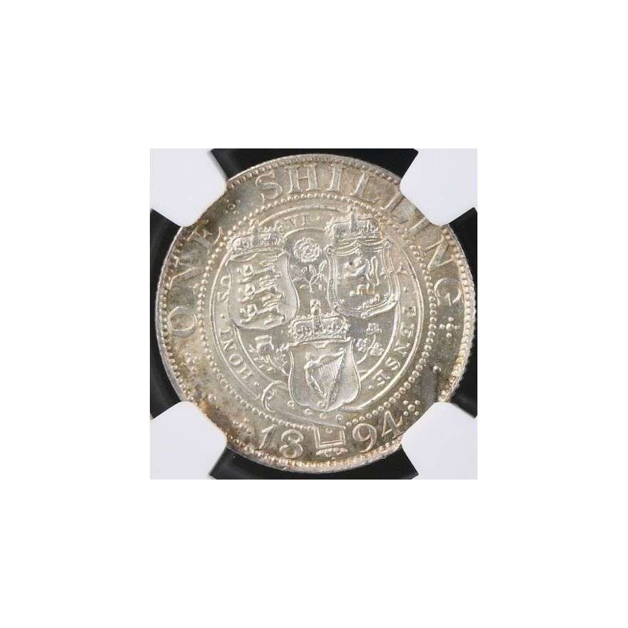 1894 Great Britain 1 Shilling Mint Error MS 63 NGC