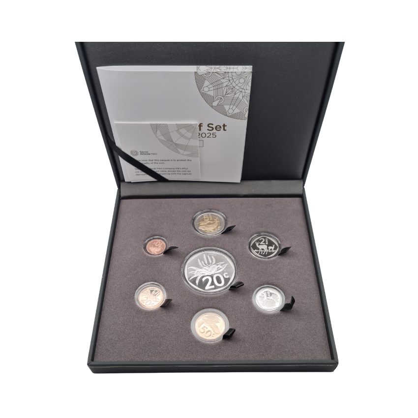 2025 South Africa Silver Proof Set 1oz 20c (Aloe)