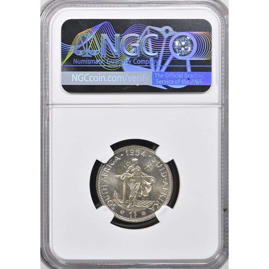 1954 South Africa Shilling PF 67 NGC Graded