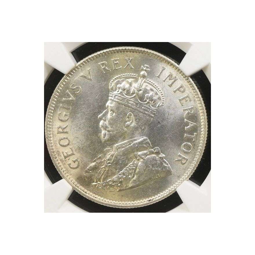 1936 South Africa 2.5 Shillings MS 61 NGC