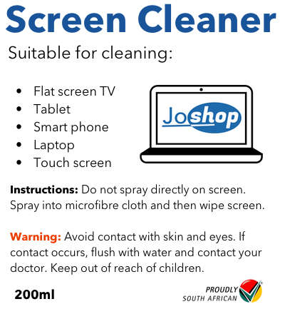 Screen Cleaner Spray with Microfibre Cloth