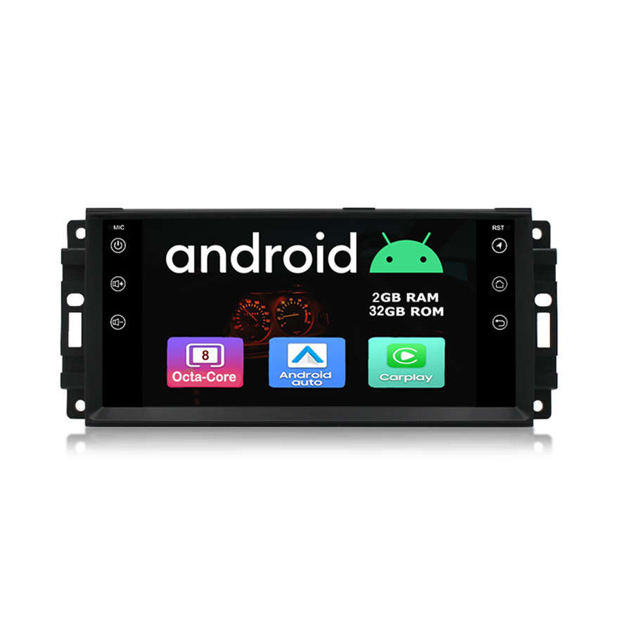 Jeep Wrangler Grand Cherokee Compass Commander Chrysler Dodge Android GPS Navigation Bluetooth Radio