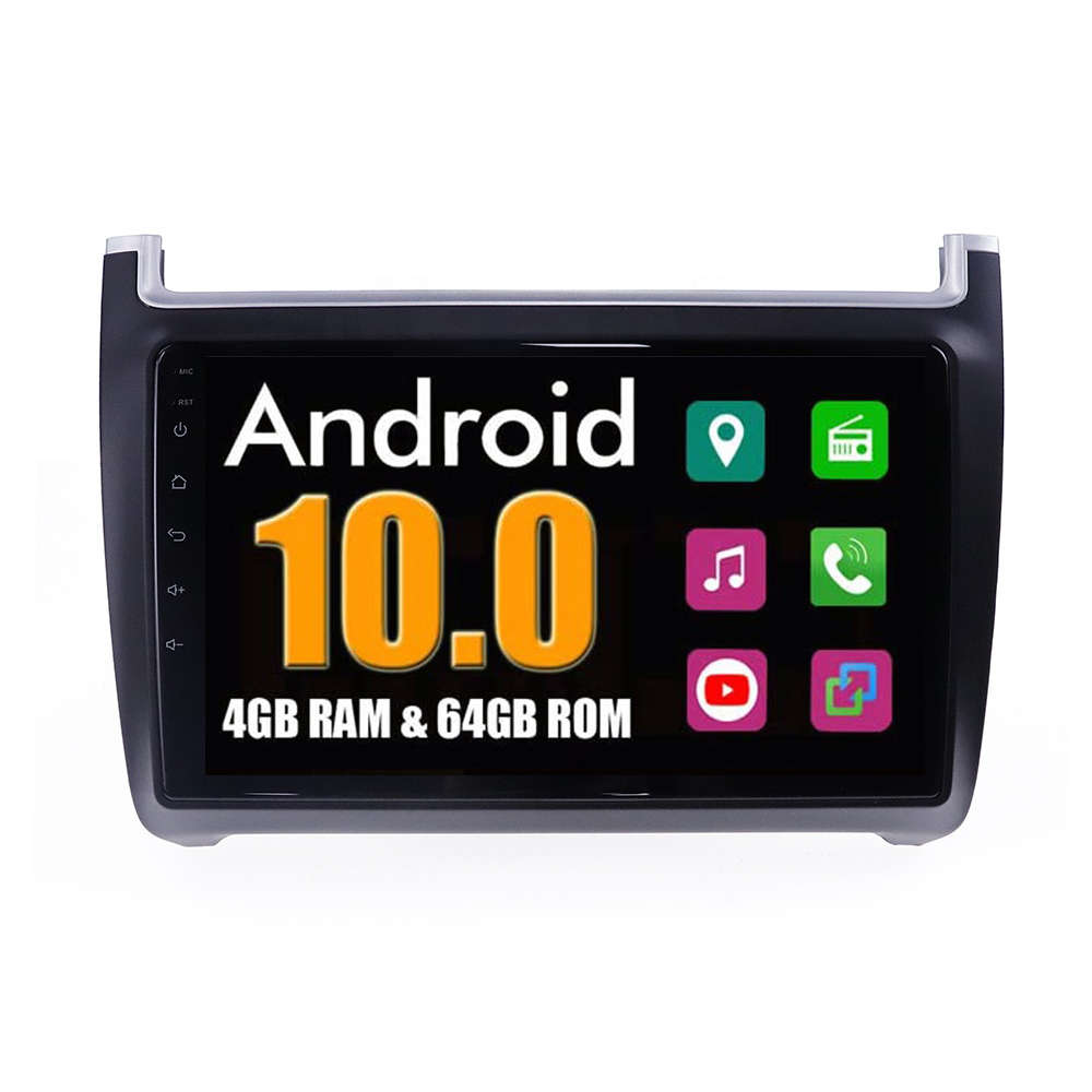 High Spec Volkswagen VW Polo 6 2010 - 2014 Android Touch Screen GPS Navigation Bluetooth Radio Unit