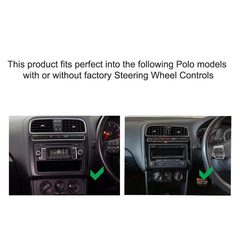 High Spec Volkswagen VW Polo 6 2010 - 2014 Android Touch Screen GPS Navigation Bluetooth Radio Unit