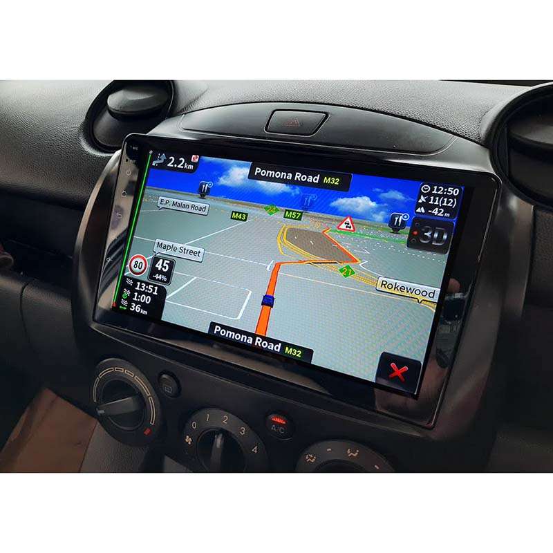 Mazda 2 2008 - 2014 Touch Screen Android GPS Navigation Bluetooth USB Radio Unit With Carplay
