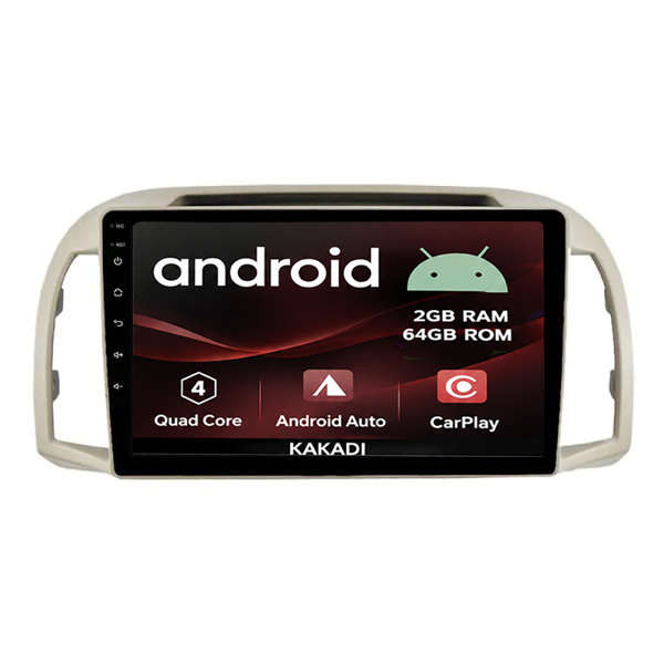 Nissan Micra 2002 - 2010 Android 2gb + 64gb Navigation Radio With Carplay