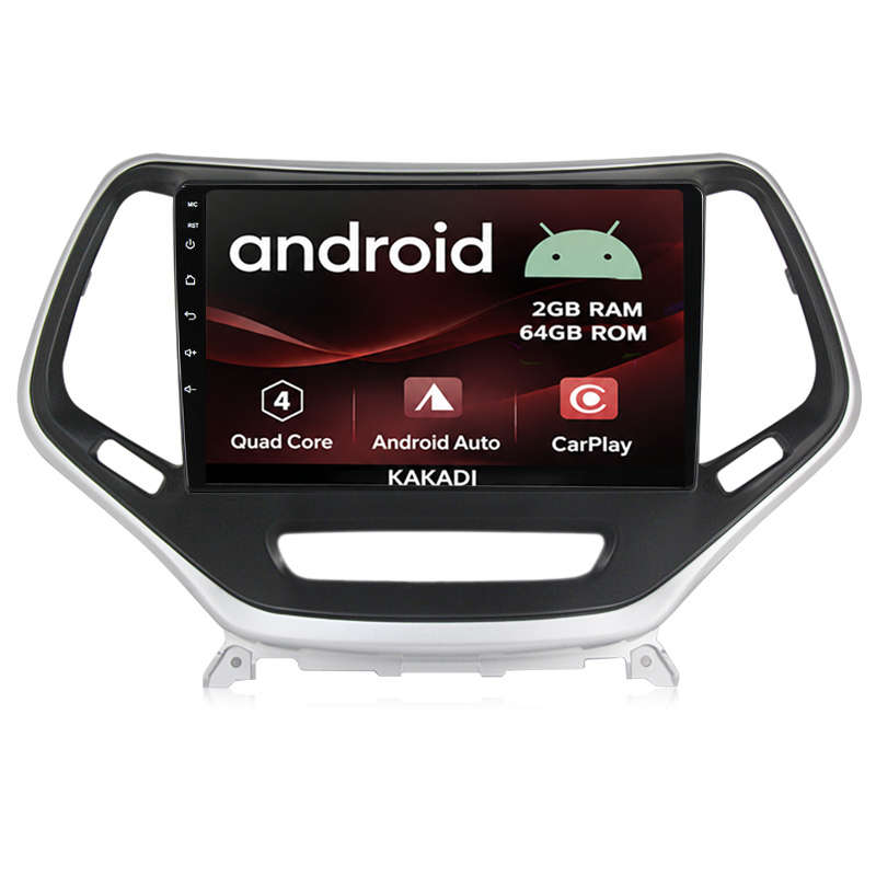 Jeep Cherokee 2014 - 2021 Android 2gb + 64gb Navigation Radio With Carplay