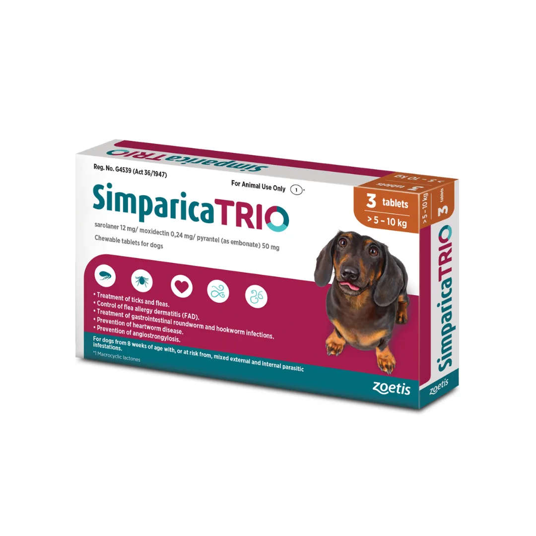 Simparica Trio for Dogs 3 tablets