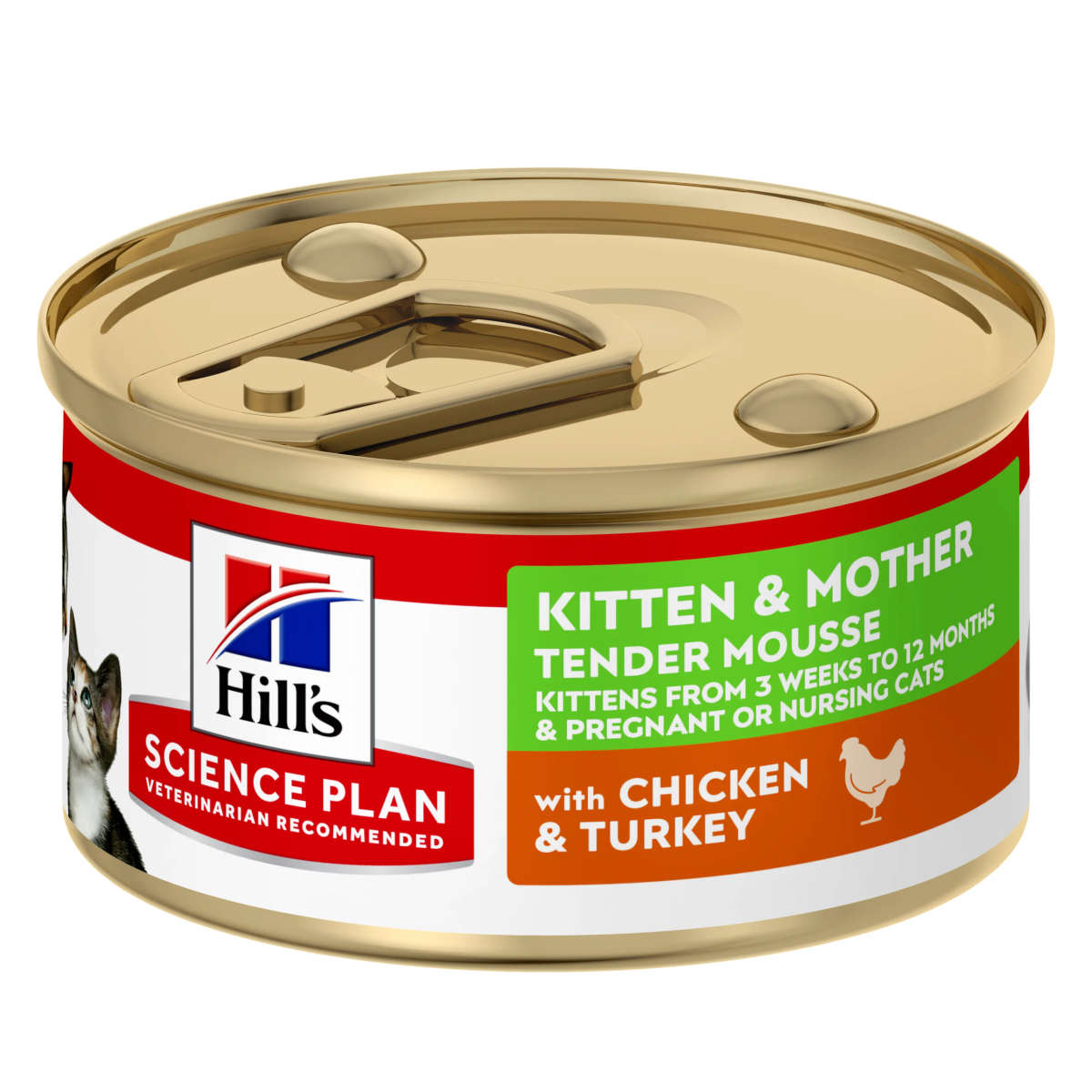 HILL'S SP Kitten & Mother Mousse Wet Food Chicken & Turkey Flavour - 85g