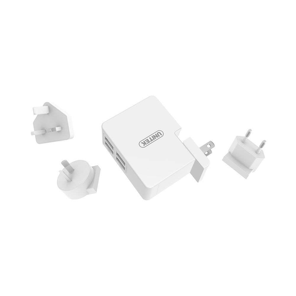 Unitek 24W 4-Port USB Travel Wall Charger (Y-PW10001)