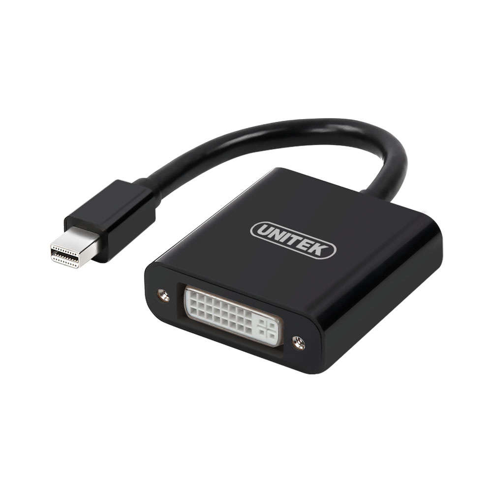 UNITEK MINI DISPLAYPORT TO DVI CONVERTER  BLACK