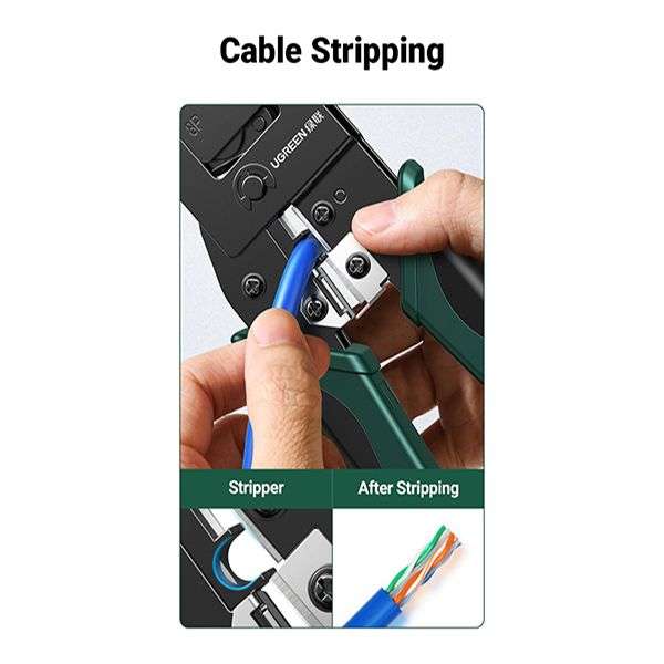 UGreen 70683 Multi-Functional LAN Cable Crimping Tool - BK/GN