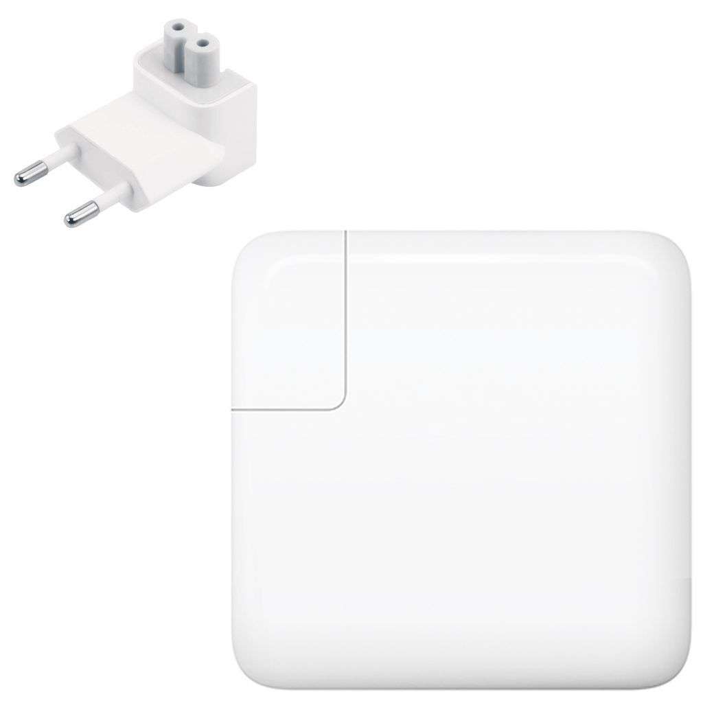 Apple - 61W USB Mag Safe Mac Book Charger - White