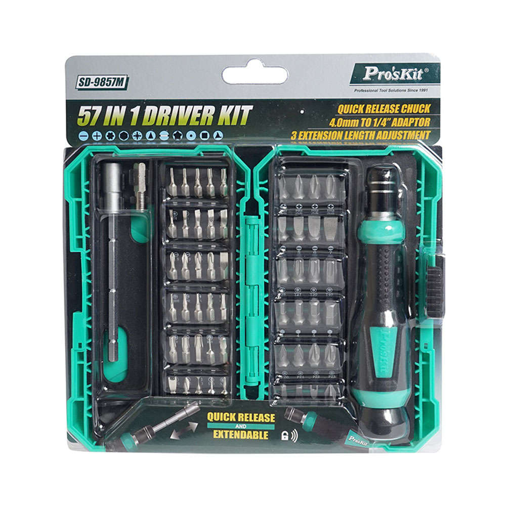 Pro'sKit 57-in-1 Multifunction Screwdriver Kit NET-SD-9857M