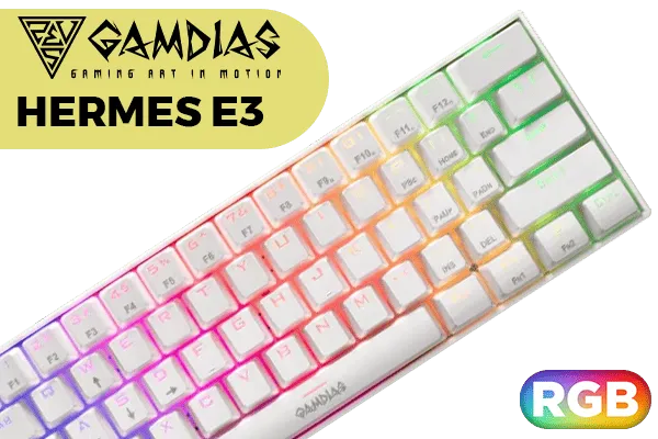 Gamdias Hermes E3 RGB Mechanical Gaming Keyboard Black Only