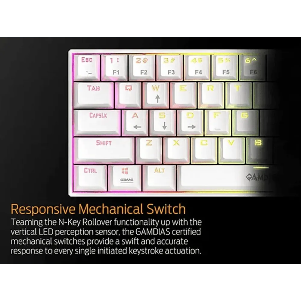 Gamdias Hermes E3 RGB Mechanical Gaming Keyboard Black Only