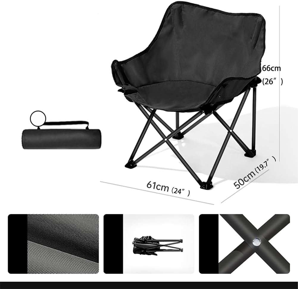 Heavy-Duty Compact Folding Camping Chair
