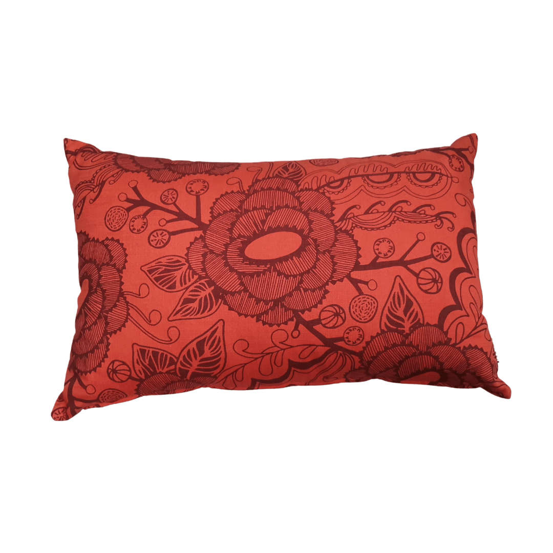 Orange Floral Scatter Cushion