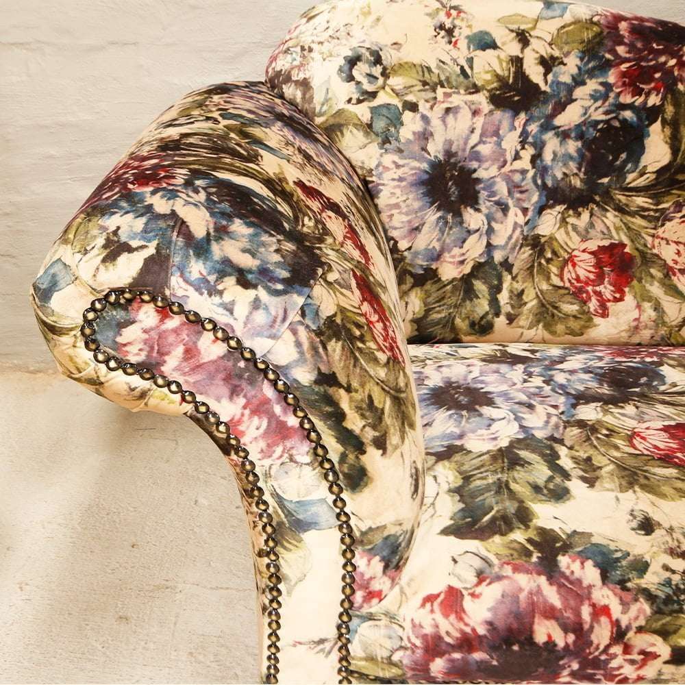 Catherine 3 seater sofa in Warwick Renoir Velvet