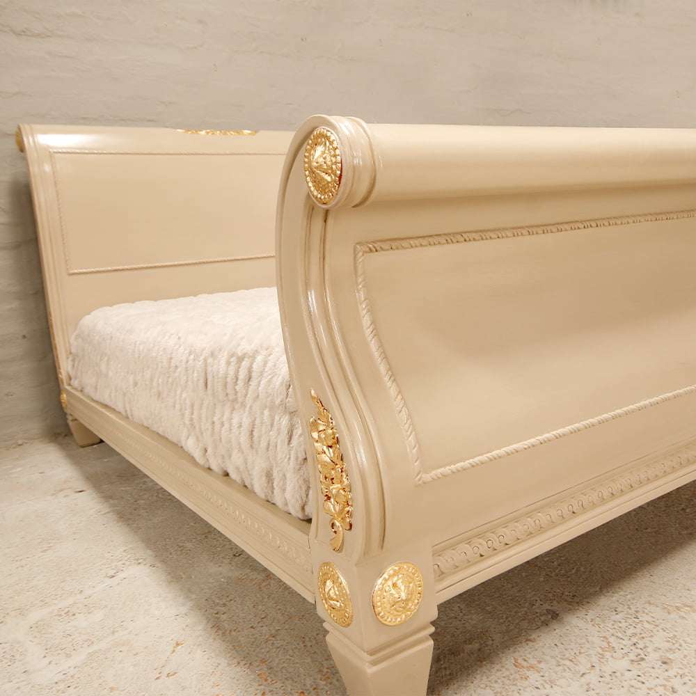 French Sleigh Bed