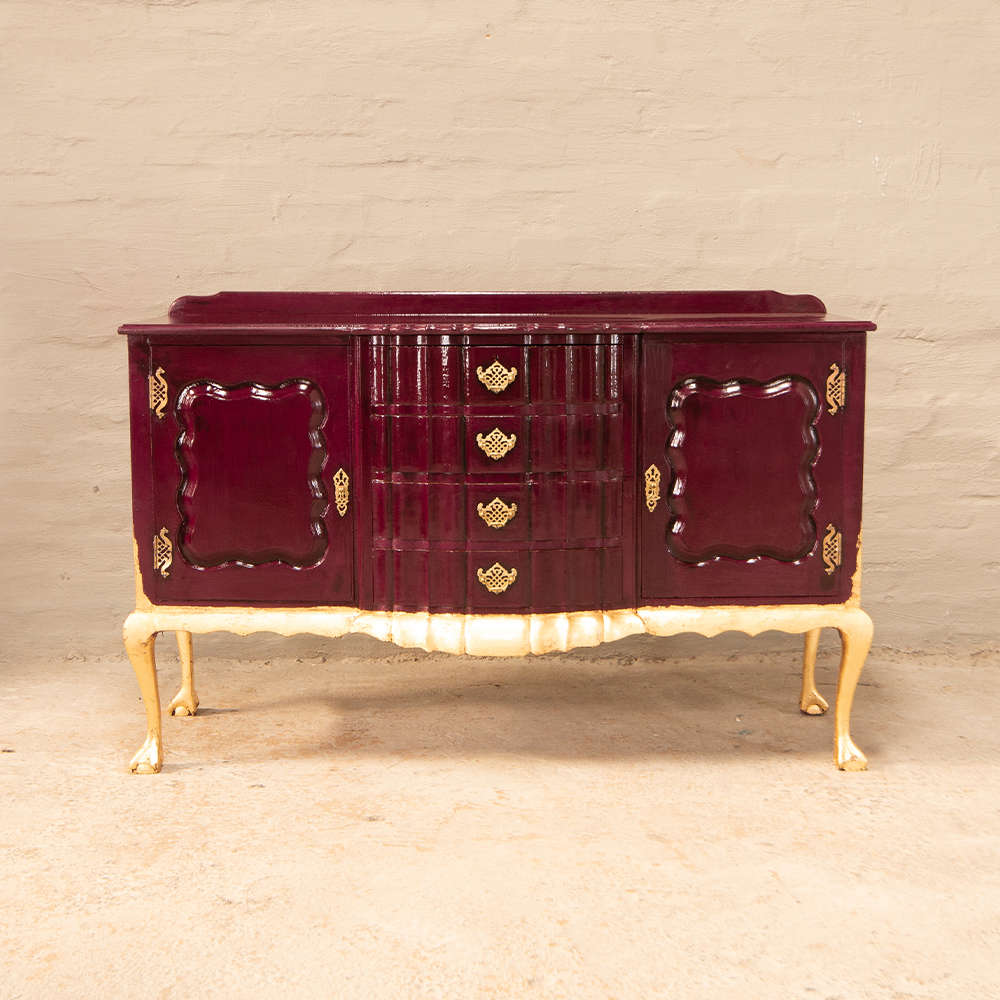 Ball and Claw Sideboard in Plum