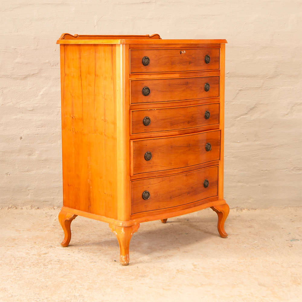 Yew Wood Chest of Drawers